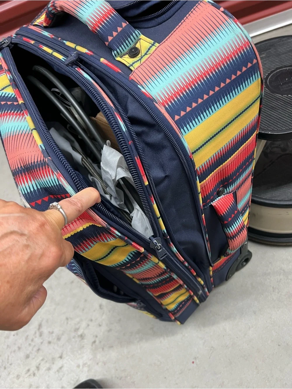 Roxy Multicolor Patterned Carry-On Bag - Roxy